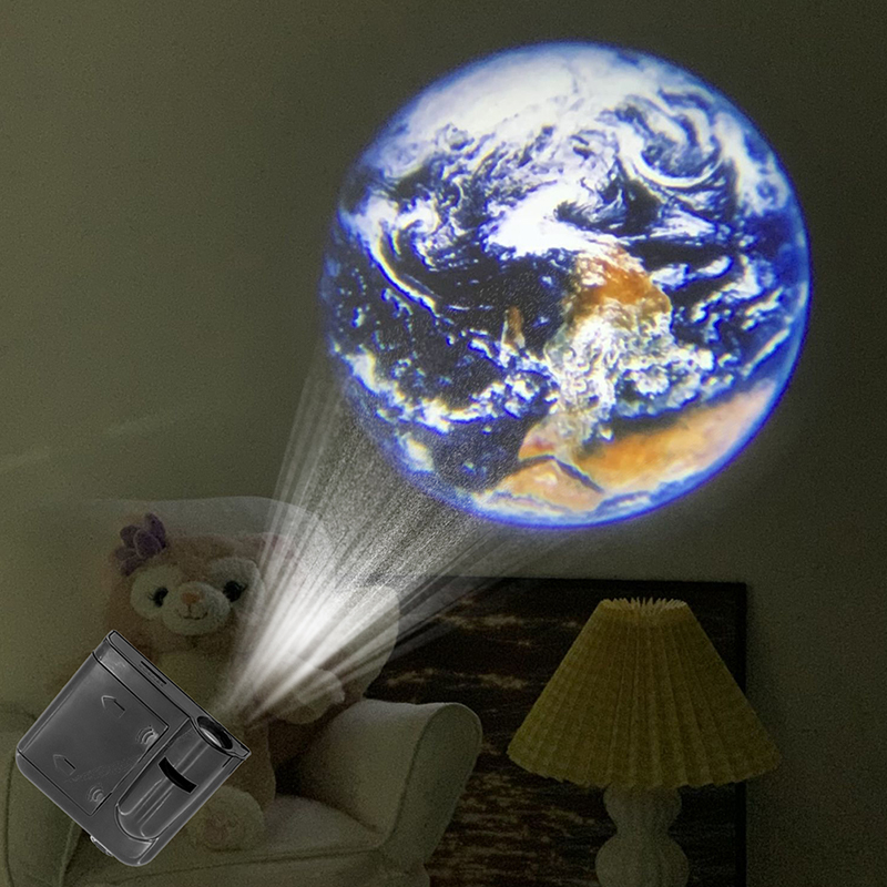 Photography Lighting Background - オーロラムーンギャラクシープロジェクションランプクリエイティブ背景雰囲気ナイトライト地球プロジェクター写真撮影ランプ誕生日プレゼント用