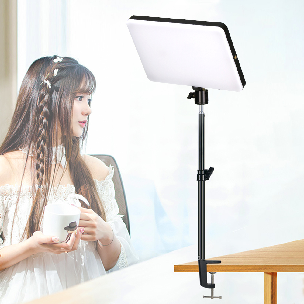 Photography Lighting Uk - LED調光可能ビデオ照明パネル,写真スタジオランプ,ライブストリーム,ヨーロピアンプラグ,10インチ,3200k-6000k