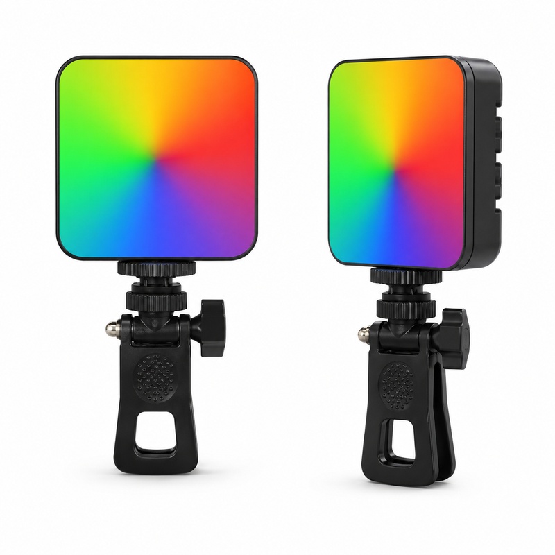 Photography Lighting For Outdoors - DY11ミニポータブルクリップオン携帯用フィルライト、ノートパソコン用ソフトセルフィーライト、ライブストリーミング、ビデオ撮影、屋外撮影に最適