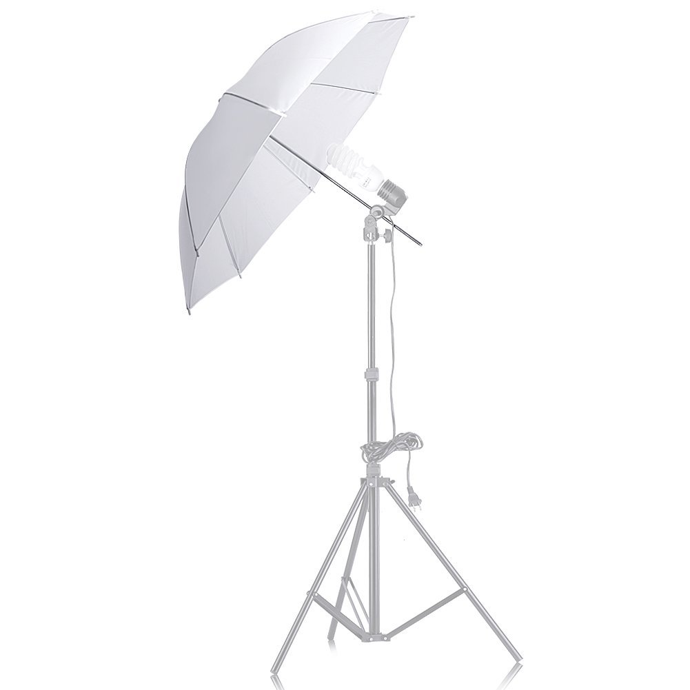 ポータブル20インチホワイトソフト＆ライトトランスルーセント - Photography Lighting Umbrella のレビューと価格