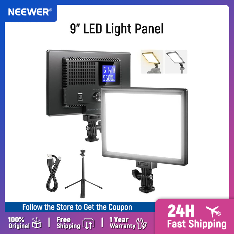 NEEWER ベーシック 9インチ LEDライトパネル、32 - Photography Lighting Basics のレビューと価格