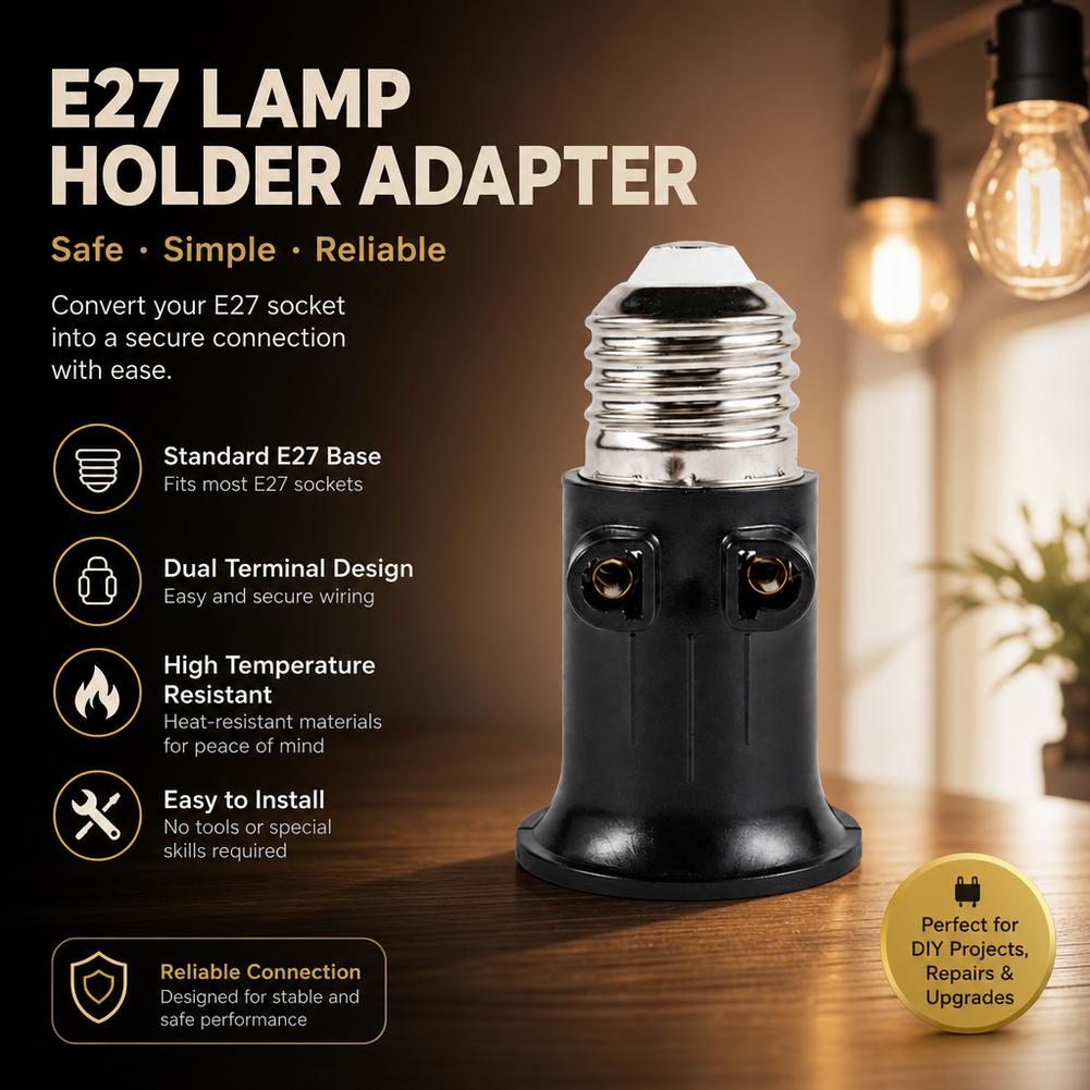 E27 - EUプラグアダプター ライトソケットコンバーター - Photography Lighting Uk のレビューと価格