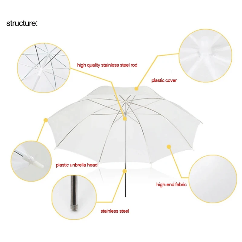 写真撮影用の軽量ポータブル反射板,フラッシュディフューザー, - Photography Lighting Umbrella のレビューと価格