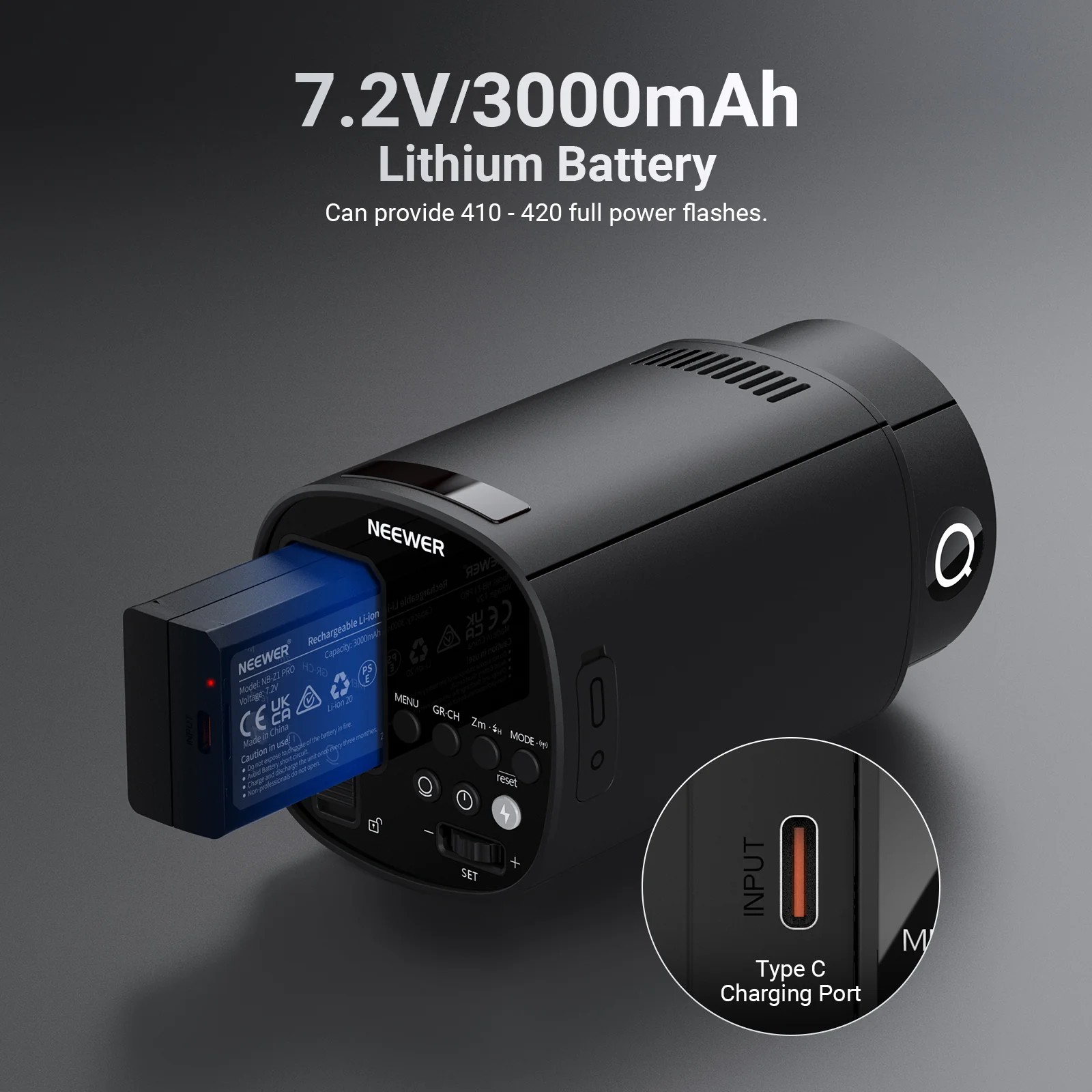NEEWER Q120 2.4G TTL 120Ws アウト - Portable Strobe Monolight のレビューと価格