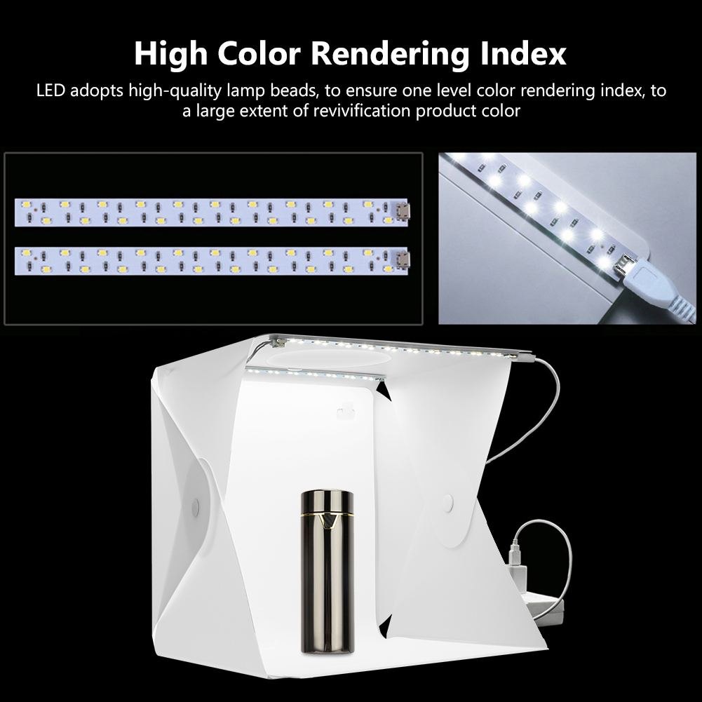 ミニ折りたたみ式スタジオ拡散ソフトライトボックス 24.5x - Photography Lighting Background のレビューと価格
