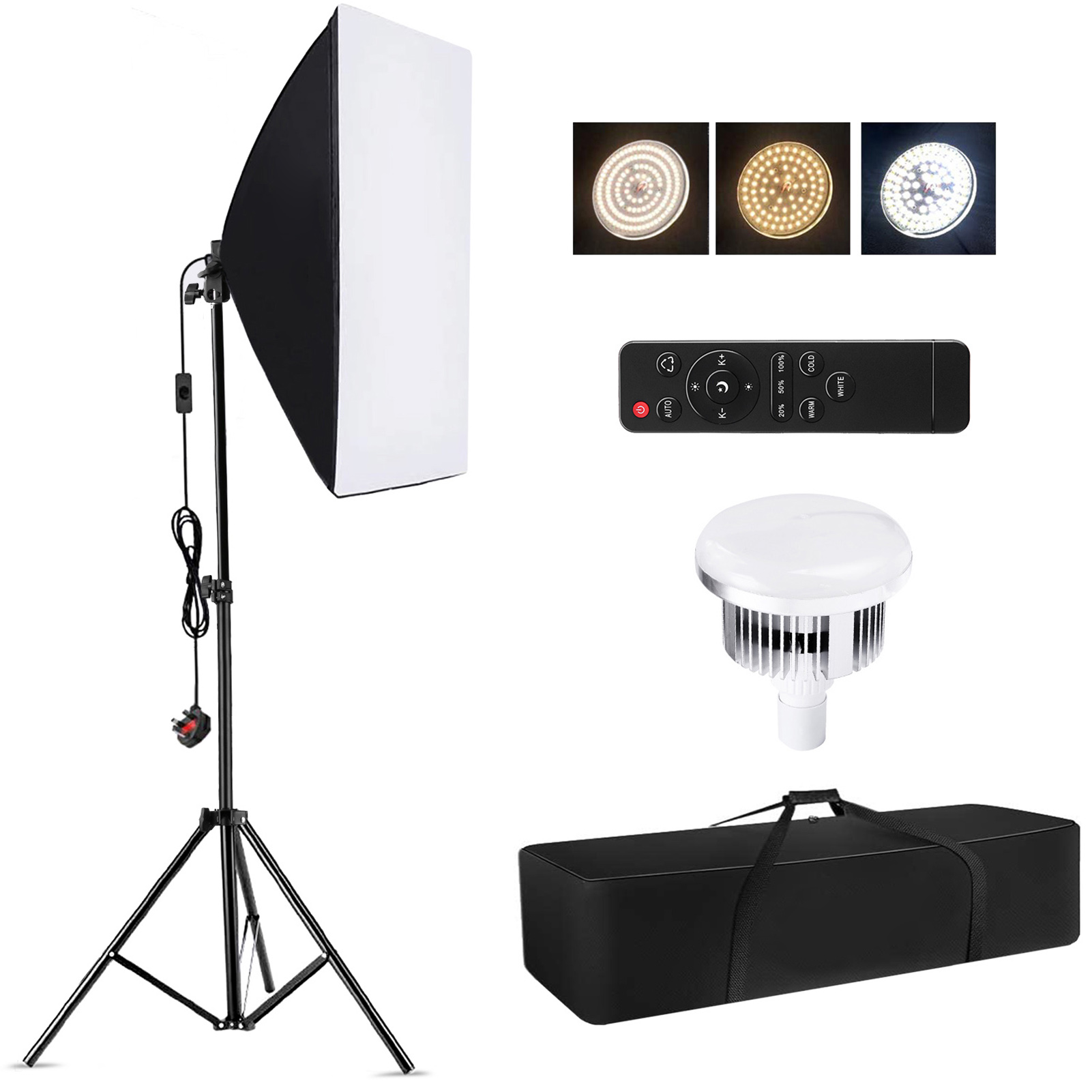 Camnoon Studio 写真撮影ライトキット ソフトボ - Photography Led Lighting Kit のレビューと価格