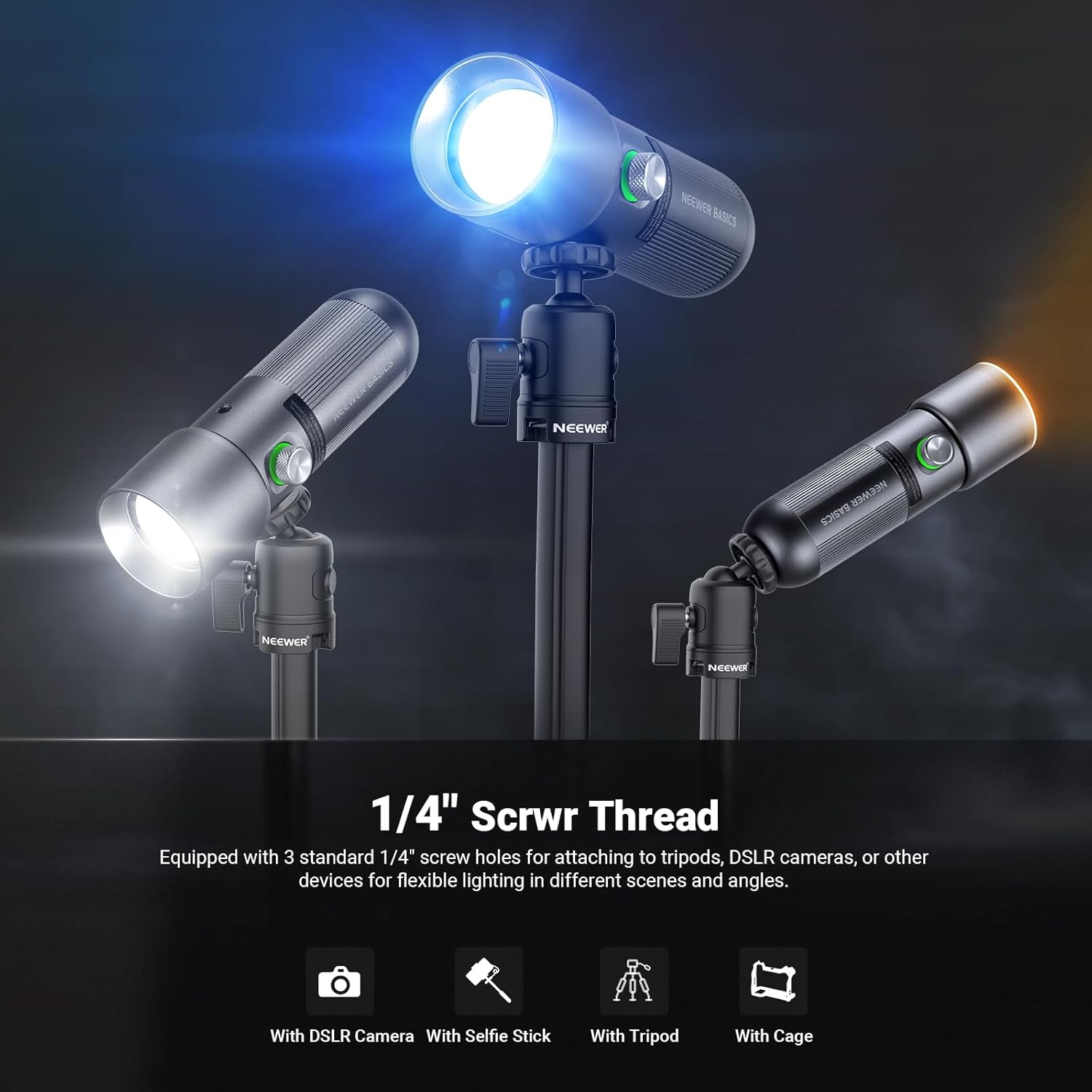 NEEWER BASICS RGB 撮影用フラッシュライト  - Photography Lighting Basics のレビューと価格