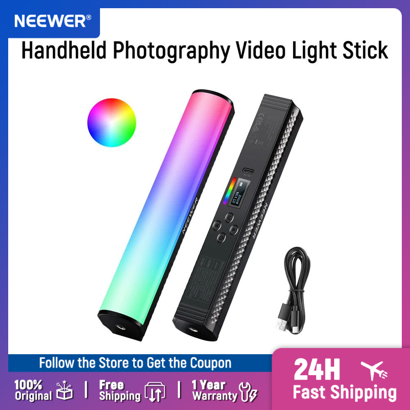 NEEWER RGBライトワンド、アプリ制御、マグネット式ハ - Photography Lighting Youtube のレビューと価格