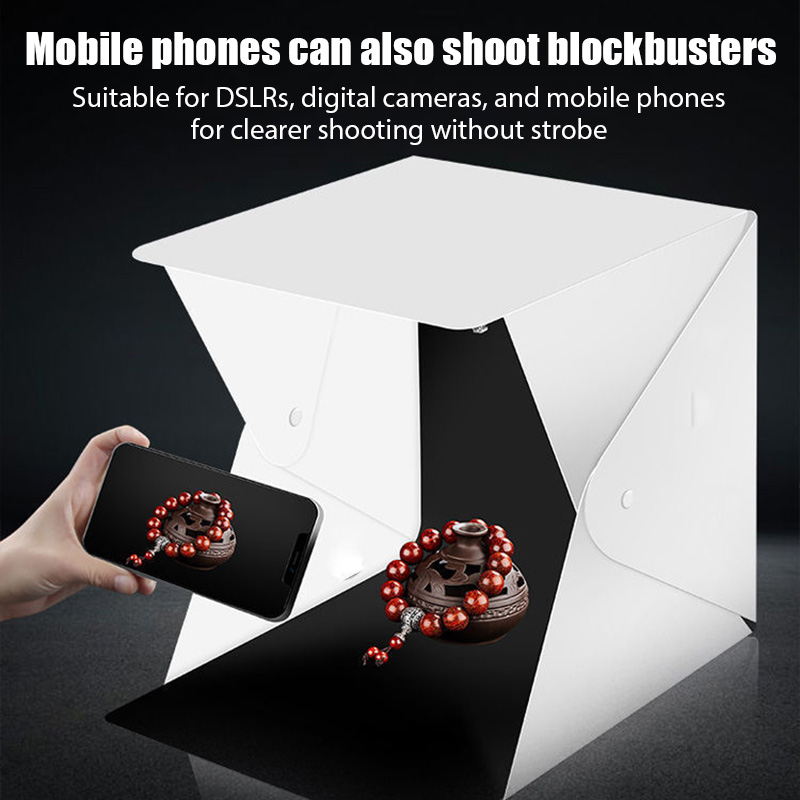 折りたたみ式ライトボックス ポータブル写真撮影用LEDフォト - Photography Lighting Background のレビューと価格