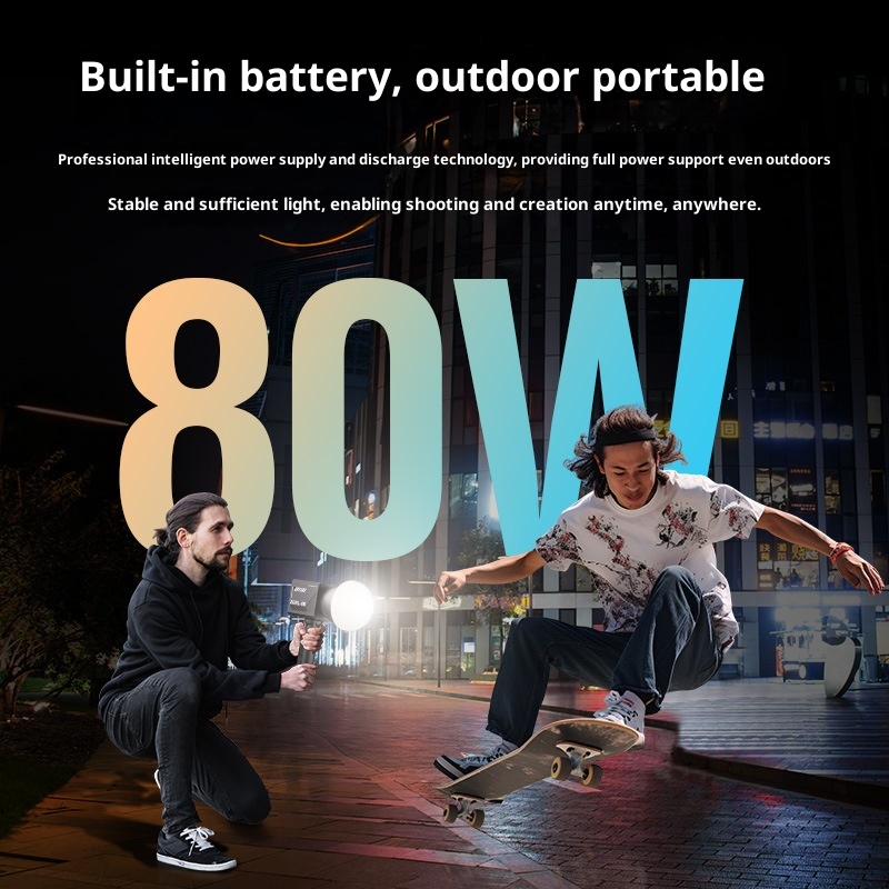 ZGRL80 80W COB LEDビデオライト ハンドヘル - Photography Lighting For Outdoors のレビューと価格