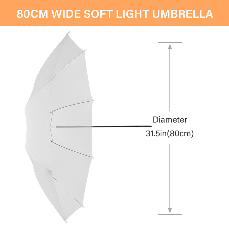 76 * 80cm X4 透明ホワイトライトディフューザーア - Photography Lighting Umbrella のレビューと価格