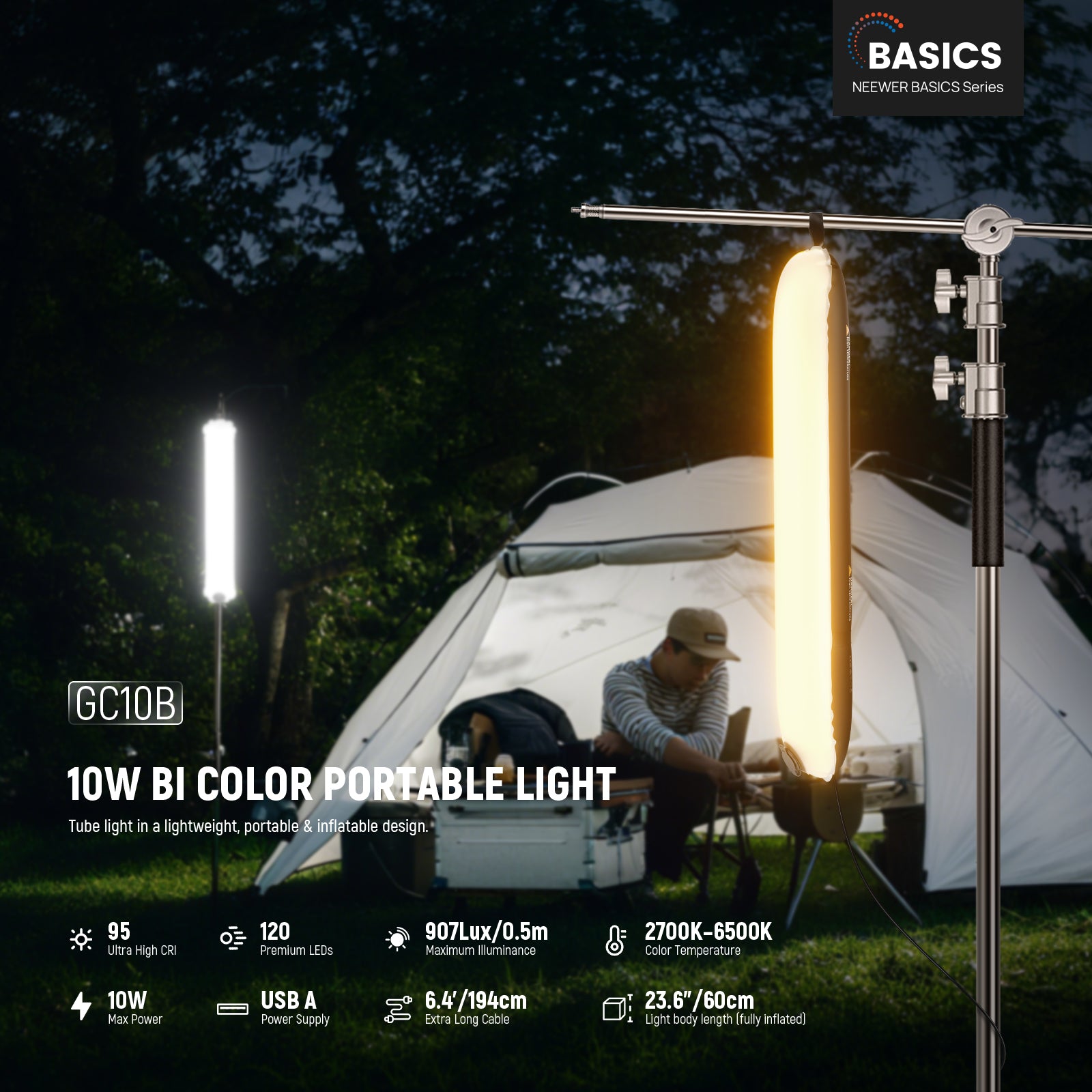 NEEWER BASICS 10W 21W バイカラー 30 - Photography Lighting Basics のレビューと価格