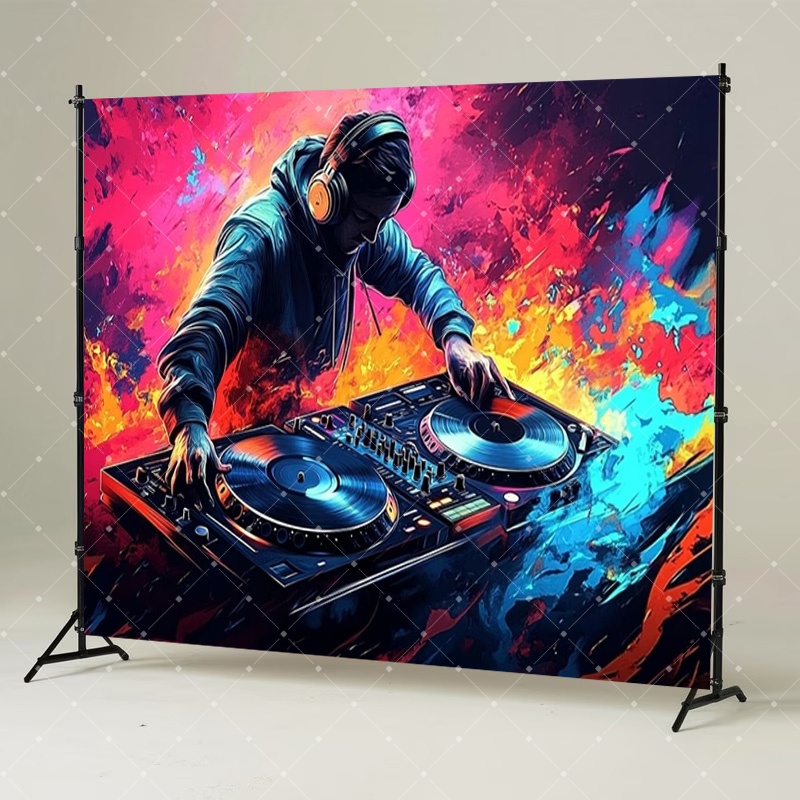 ヒップホップ音楽DJパーティー装飾スカルブラックライトネオン - Photography Lighting Background のレビューと価格