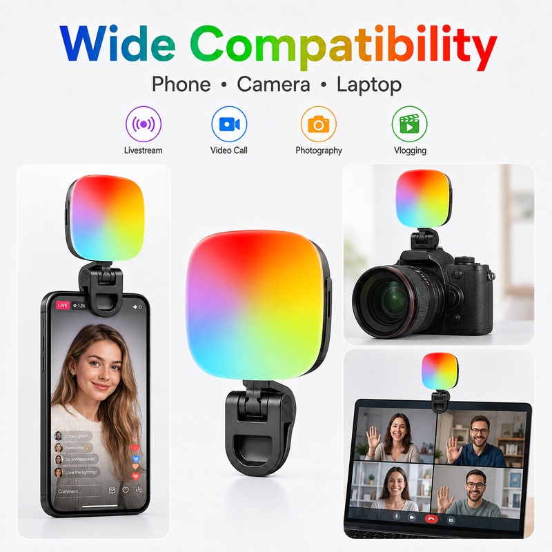 携帯型RGB LEDフィルライト、ポケットサイズの手持ち撮影 - Photography Lighting For Outdoors のレビューと価格