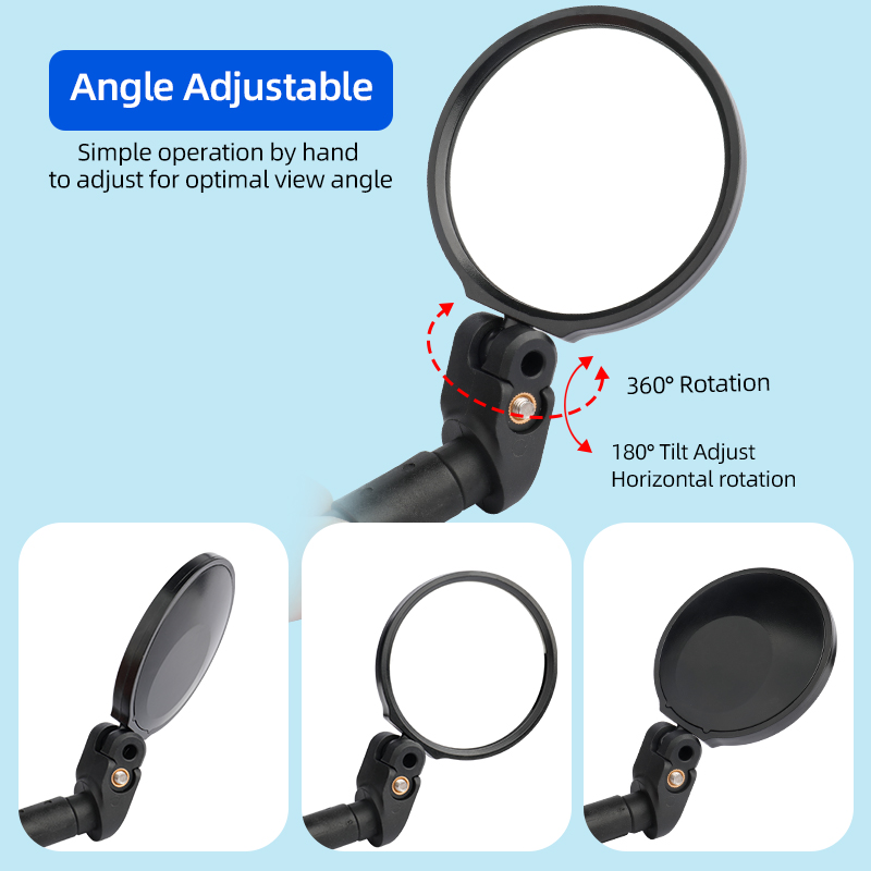 自転車ミラー ユニバーサル左右マウント アクリル凸面または平 - Photography Lighting Uk のレビューと価格