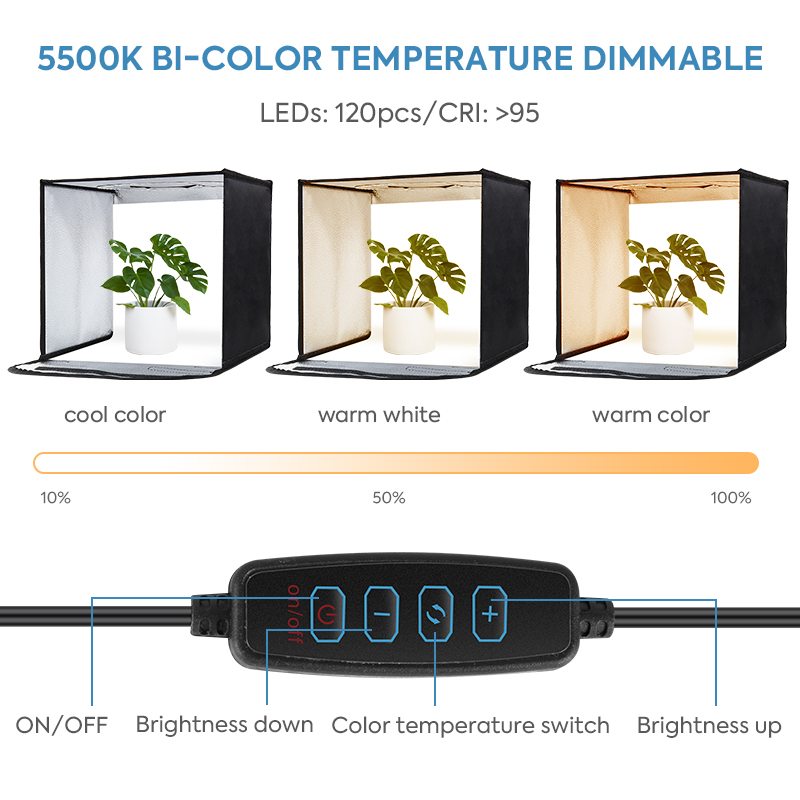 折りたたみ式フォトスタジオライトボックス、LEDライトリング - Photography Led Lighting Kit のレビューと価格