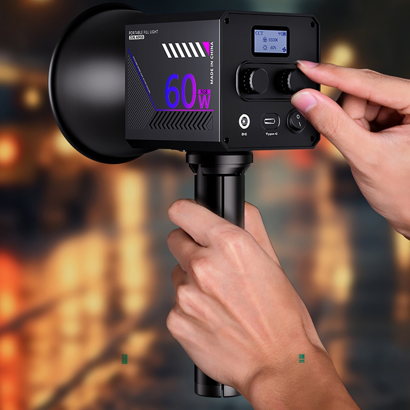 60W RGBビデオライト ポータブルLED撮影スタジオライ - Photography Lighting Background のレビューと価格