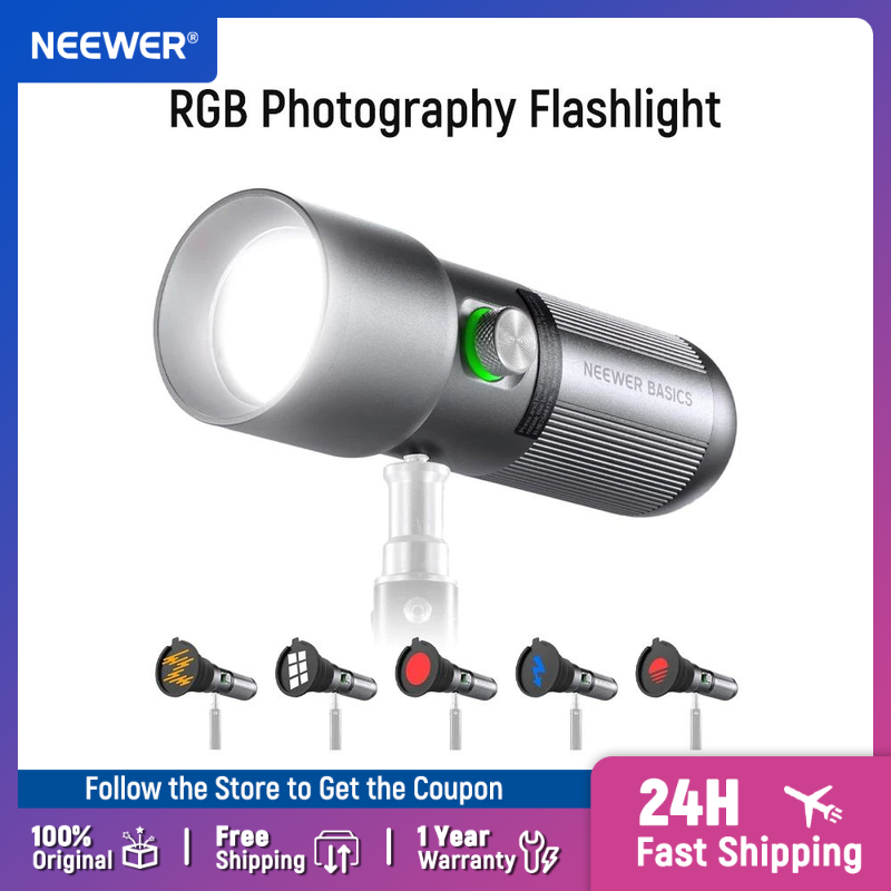 NEEWER ベーシックRGB撮影用フラッシュライト、4色/ - Photography Lighting Basics のレビューと価格