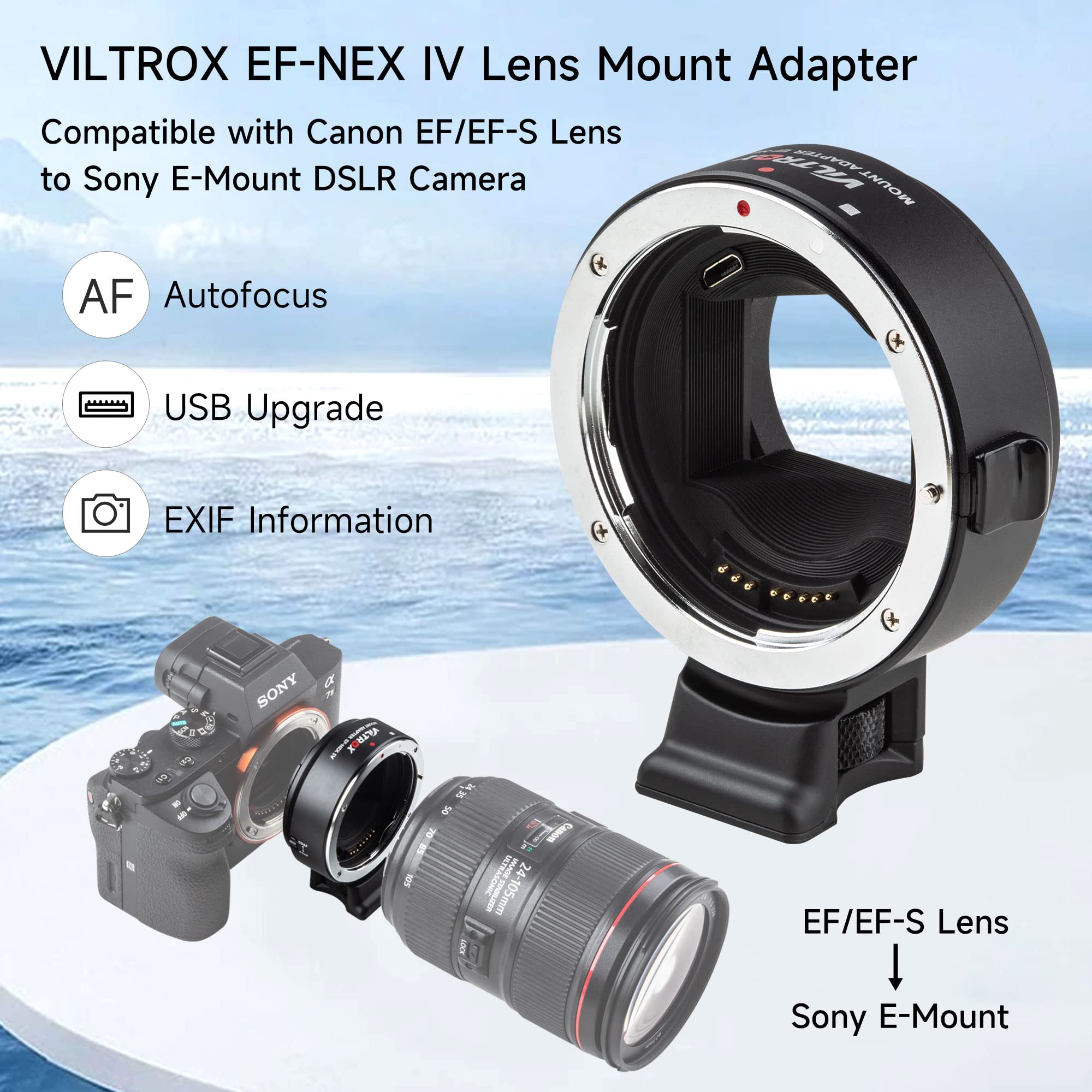 Viltrox EF-NEX IV レンズマウントアダプター - Sony Camera A7 Iv のレビューと価格