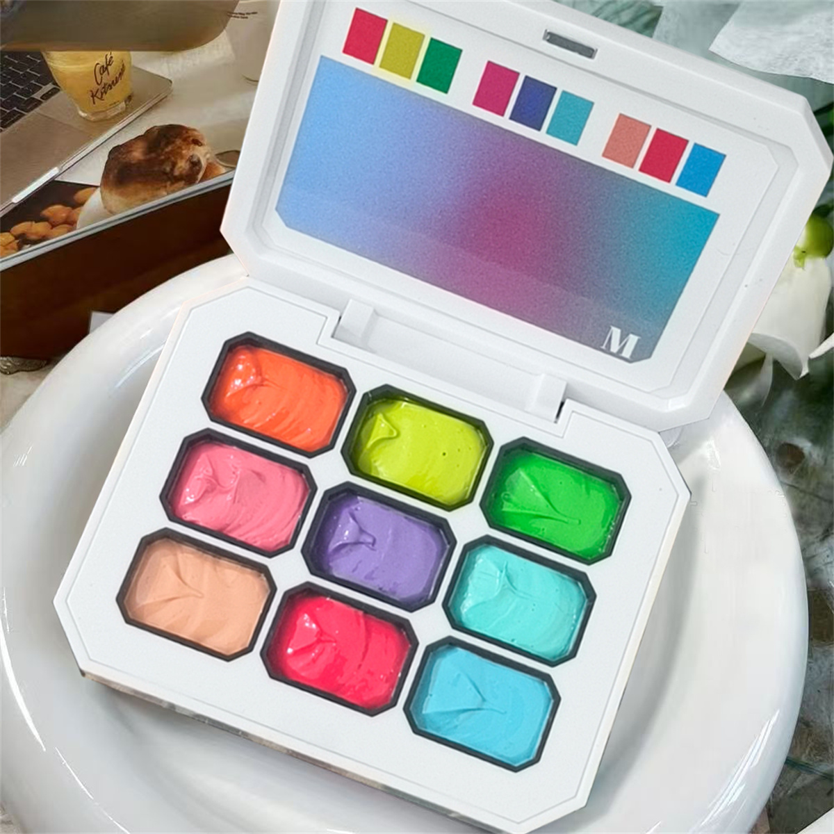 1pc 9 色ソリッドネイルポリッシュパットジェルペインティ - Photography Lighting Gel のレビューと価格