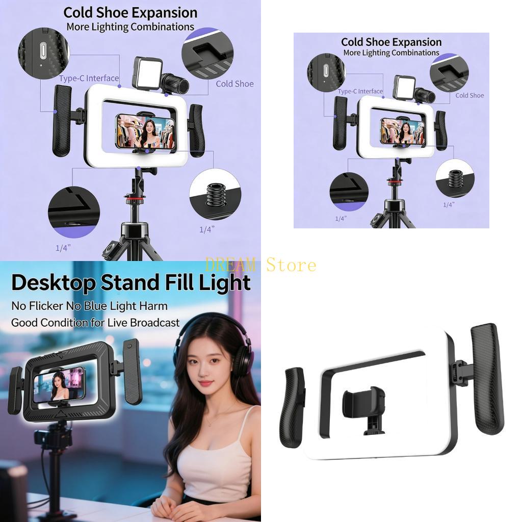 ハンドヘルドポータブルライト 360 ライト調整可能な明るさ - Photography Lighting For Sale のレビューと価格