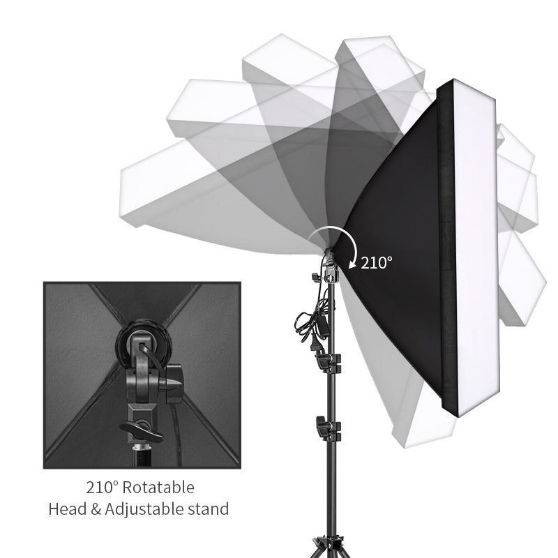 写真撮影用50x70CMソフトボックス照明キットシステム、プ - Photography Lighting Uk のレビューと価格